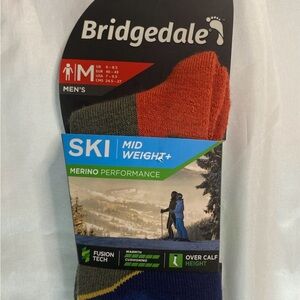 Bridgedale Ski Mid Weight Merino Performance Men’s Socks Size Medium